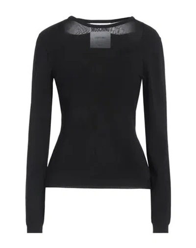 Moschino Woman Sweater Black Size 12 Viscose, Polyester