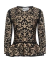 Moschino Couture Woman Sweater Black Size 12 Viscose, Polyester, Cupro In Black