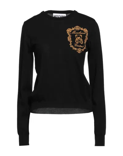 Moschino Sweaters In Black