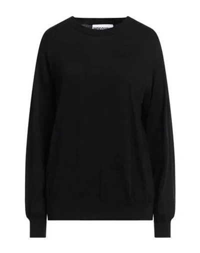 Moschino Woman Sweater Black Size L Cotton
