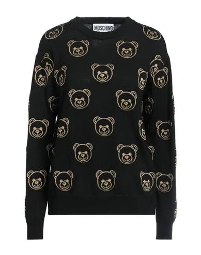 Moschino Woman Sweater Black Size S Polyamide, Elastane, Viscose, Polyester