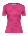 Moschino Woman Sweater Fuchsia Size 4 Virgin Wool In Pink