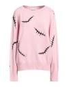 Moschino Woman Sweater Pink Size 12 Virgin Wool, Cashmere
