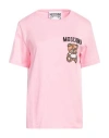 Moschino Woman Sweater Pink Size 2 Cotton, Polyamide, Elastane In Pink