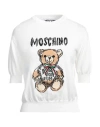Moschino Woman Sweater White Size 10 Cotton In White