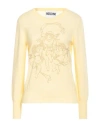 Moschino Woman Sweater Yellow Size 4 Virgin Wool