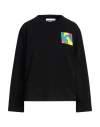 Moschino Woman Sweatshirt Black Size 12 Cotton