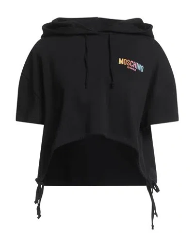 Moschino Woman Sweatshirt Black Size L Cotton
