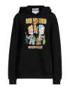 Moschino Woman Sweatshirt Black Size M Organic Cotton