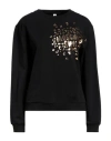 Moschino Woman Sweatshirt Black Size S Cotton, Elastane In Black
