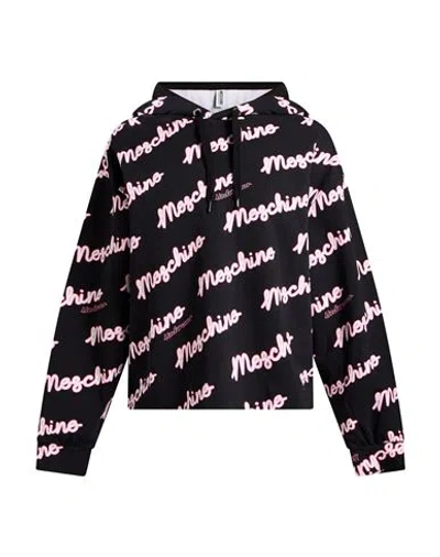 Moschino Woman Sweatshirt Black Size Xl Cotton, Elastane In Brown