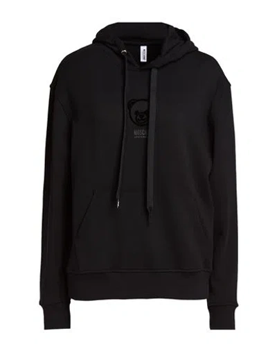 Moschino Woman Sweatshirt Black Size Xxs Cotton