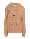 Moschino Woman Sweatshirt Camel Size 10 Cotton In Beige