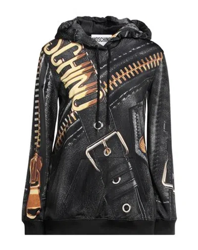 Moschino Woman Sweatshirt Charcoal Size 10 Polyester, Elastane In Grey