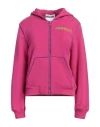 Moschino Woman Sweatshirt Fuchsia Size 14 Cotton In Pink