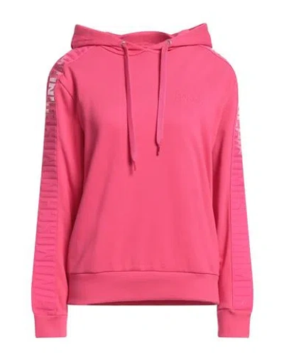 Moschino Woman Sweatshirt Fuchsia Size L Cotton, Elastane In Pink