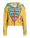 Moschino Woman Sweatshirt Marigold Size 4 Cotton In Yellow