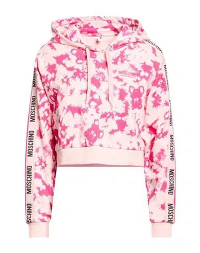 Moschino Woman Sweatshirt Pink Size S Cotton, Elastane
