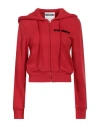 Moschino Woman Sweatshirt Red Size 12 Cotton