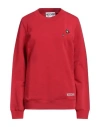 Moschino Woman Sweatshirt Red Size 8 Cotton