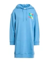 Moschino Woman Sweatshirt Slate Blue Size 6 Cotton