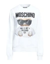 Moschino Woman Sweatshirt White Size 10 Cotton