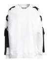 Moschino Couture Woman Sweatshirt White Size 6 Cotton, Silk In White