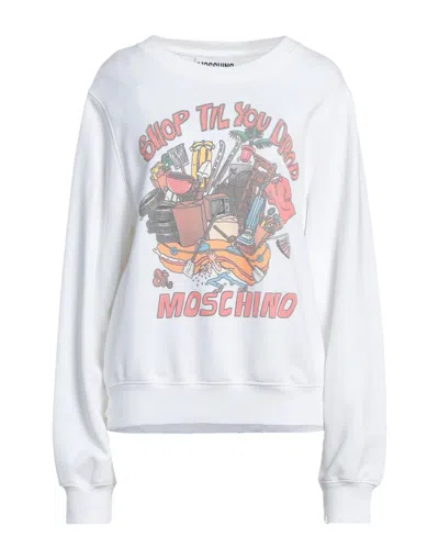Moschino Sweatshirts In White