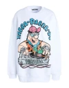 Moschino Woman Sweatshirt White Size 6 Organic Cotton