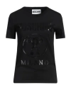 Moschino Woman T-shirt Black Size 2 Cotton