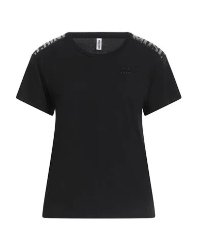 Moschino Woman T-shirt Black Size L Cotton