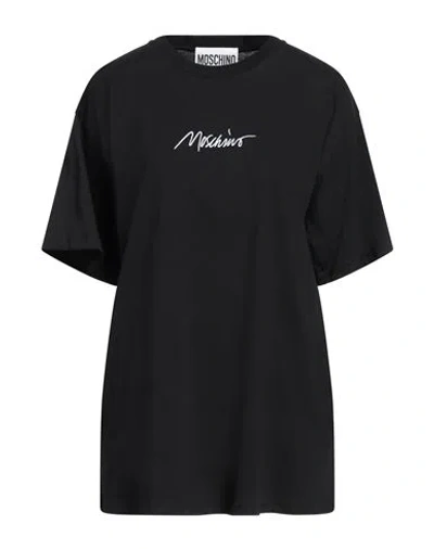Moschino Woman T-shirt Black Size L Cotton