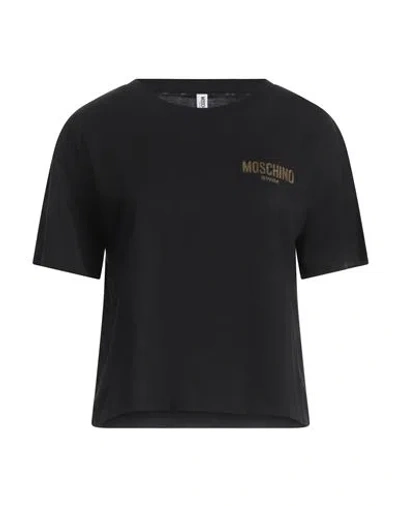 Moschino Woman T-shirt Black Size Xl Cotton