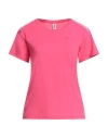 Moschino Woman T-shirt Fuchsia Size L Cotton In Pink