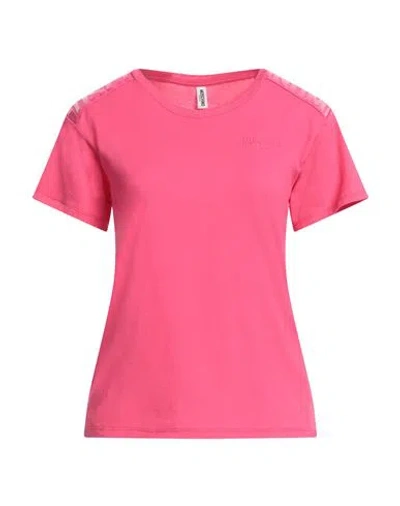 Moschino Woman T-shirt Fuchsia Size L Cotton In Pink