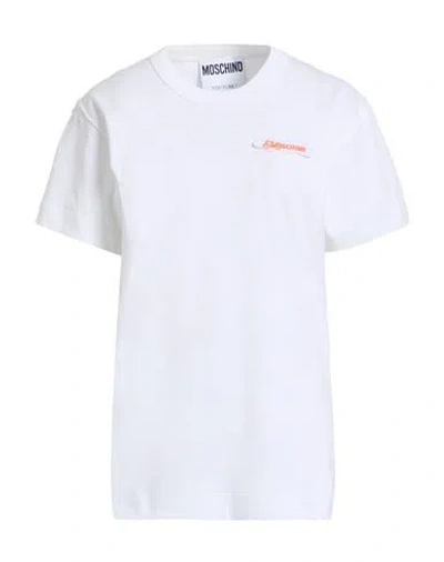 Moschino Woman T-shirt Ivory Size Xs Cotton In White