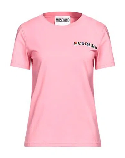 Moschino Woman T-shirt Pink Size 10 Cotton