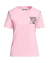 Moschino Woman T-shirt Pink Size 12 Cotton In Pink