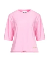 Moschino Woman T-shirt Pink Size 12 Cotton In Pink