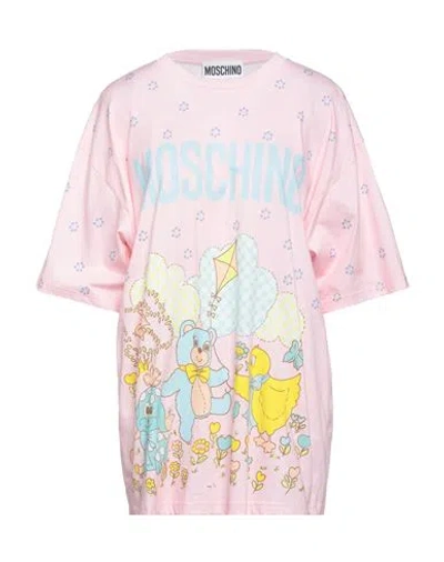 Moschino Woman T-shirt Pink Size M Cotton