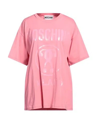 Moschino Woman T-shirt Pink Size S Cotton