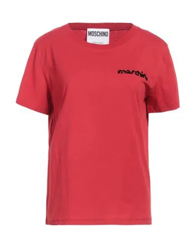 Moschino Woman T-shirt Red Size M Cotton