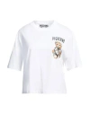 Moschino Woman T-shirt White Size 10 Cotton In White