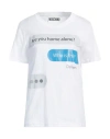 Moschino Woman T-shirt White Size 10 Cotton In White
