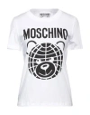 Moschino Woman T-shirt White Size 4 Cotton