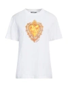 Moschino Heart-print Cotton T-shirt In White