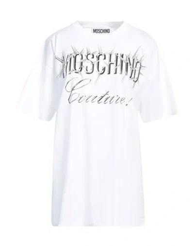 Moschino Woman T-shirt White Size M Cotton