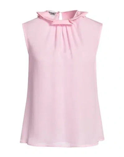Moschino Woman Top Pink Size 10 Silk