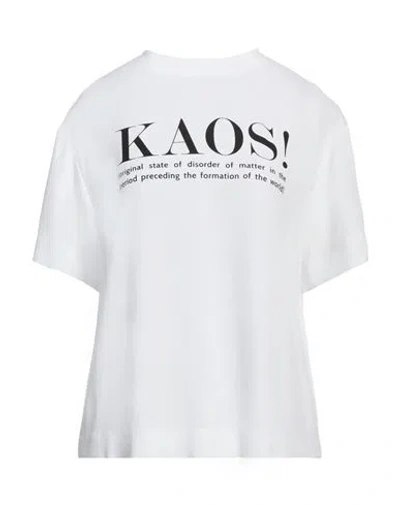 Moschino Woman Top White Size 6 Acetate, Viscose
