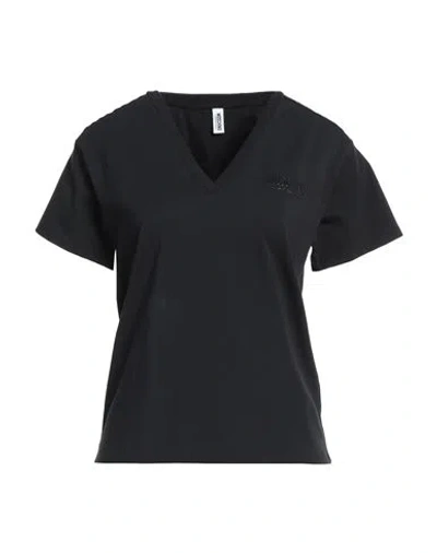Moschino Woman Undershirt Black Size Xxl Cotton, Elastane